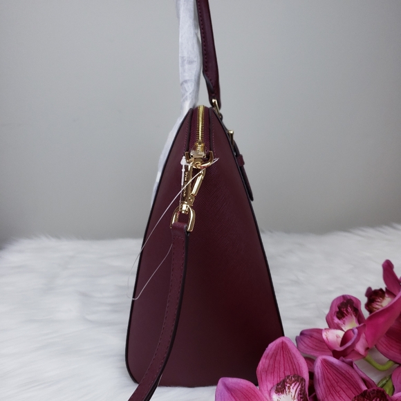 🌺NWT Michael Kors LG Ciara Satchel bag merlot MK - Picture 2 of 7